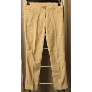 Kenar Women's Dress Pants Trousers Beige Tan Color Size 2 Capris 30x28.5